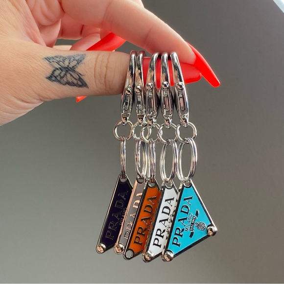 Authentic Black Prada Repurposed Keychain - Picture 3 of 3